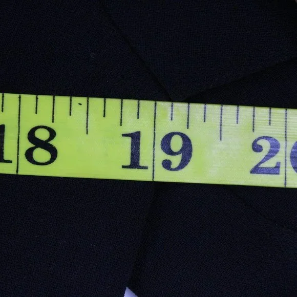 Studio Tahari Blazer Women's Casual Solid Black One Button Front Lined Size 8 - Picture 7 of 8